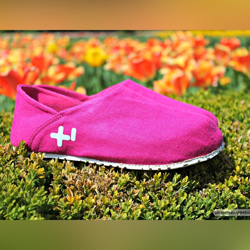 OTZ Shoes - Linen Slip-on 3702 - Fluro Pink - 38